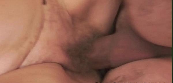  Hairy grandmother pussyfucked with passion